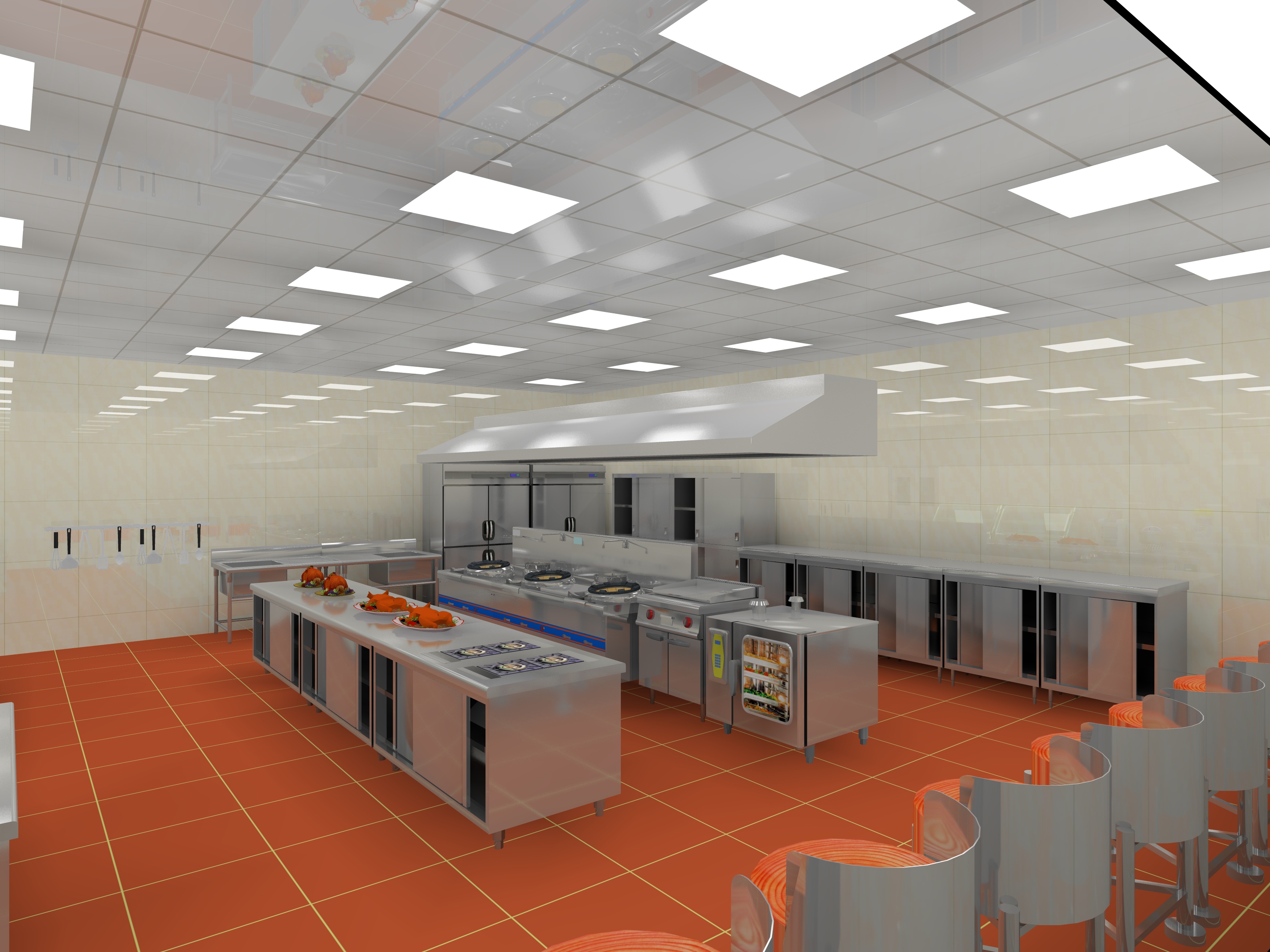 银行员工食堂厨房设计方案3