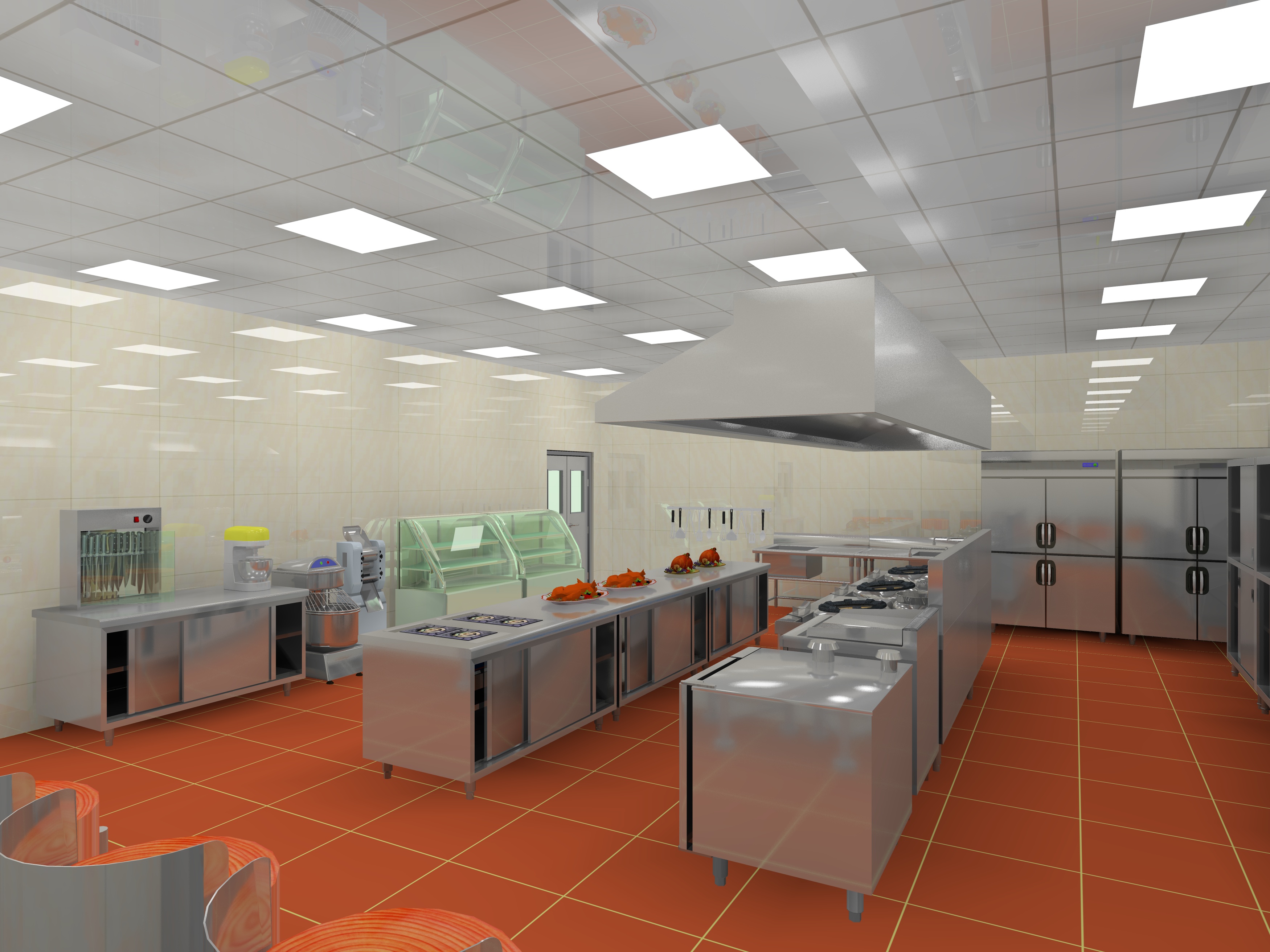 银行员工食堂厨房设计方案4