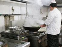 学校食堂厨具厨房设备生产厂家揭秘厨房油烟污染产生的过程