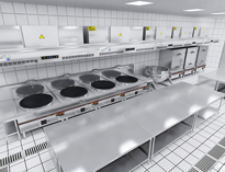 成都崇州厨房设备公司告诉你学校食堂厨房工程的难点以及解决办法