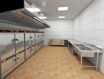 巴中厨房设备厂家告诉你商用厨房如何安装防爆和防燃装置