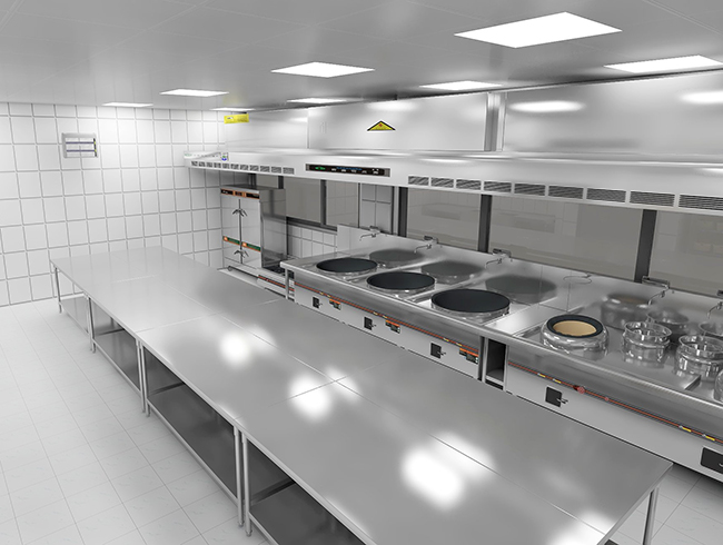 大型餐饮厨房设备厂家教你商用厨房设计的方方面面