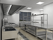 德阳商用厨房设备厂家告诉你餐饮厨房的装修设计规范