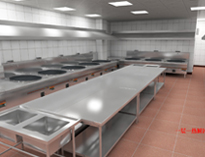 成都大型食堂厨房设备厂家告诉你商用厨房工程的整体设计和安装方法
